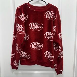 NWOT Dr. Pepper Super Soft Crewneck Longsleeve Sweatshirt Top